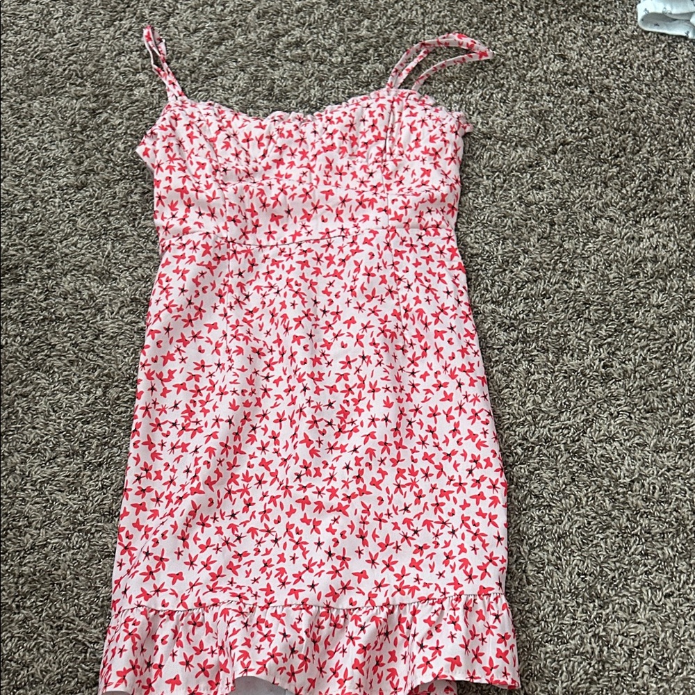 Pink and White Dress
